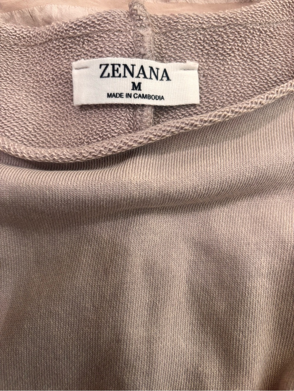 Zenana Raw Edge Ribbed Hem Top — Size M NWOT - Picture 5 of 5